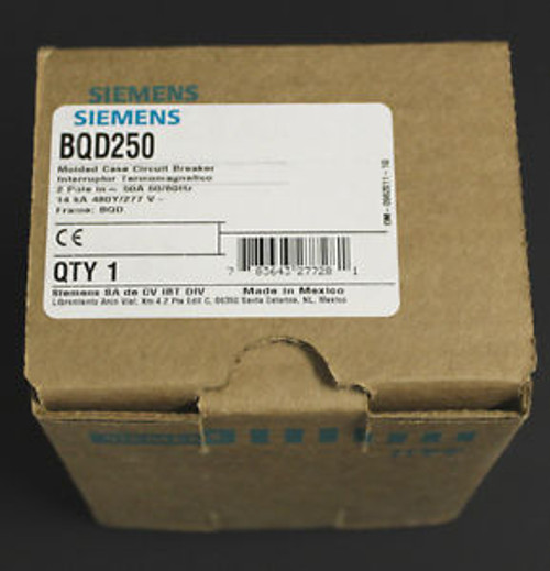 Bqd250 Siemens Ite 50A 277/480V 2P   New In Box