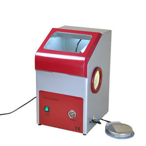 St 110V Dental Fine Blasting Unit Sand Blaster Lab Equipment Led Light Dry Dust