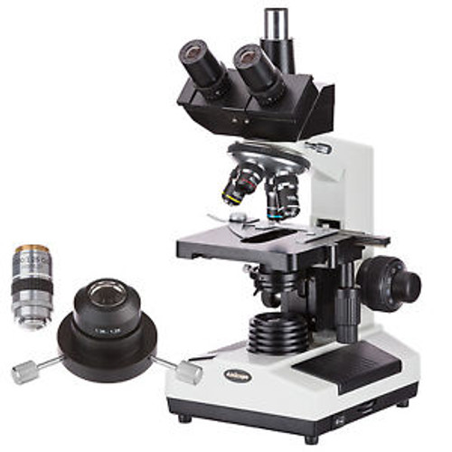 Amscope 40X-2000X Darkfield Trinocular Biological Compound Microscope