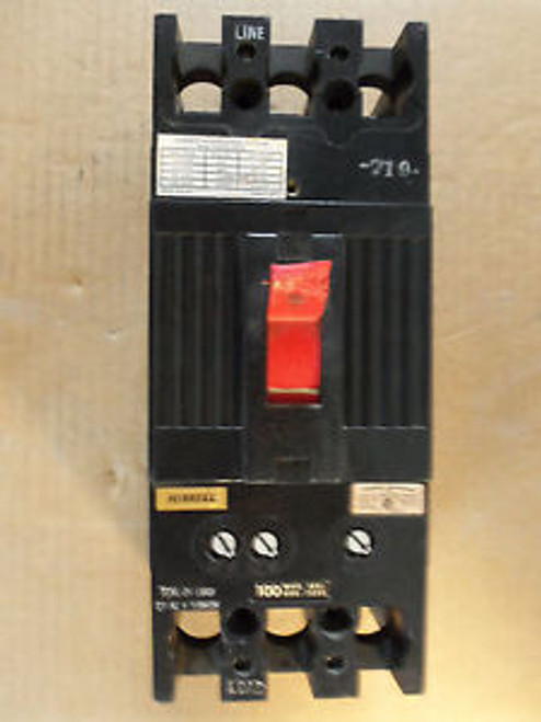 Ge Thfk Thfk236F000 3 Pole 100 Amp Trip 600V Breaker Chipped