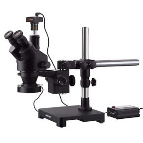 Amscope 3.5X-90X Trinocular Stereo Zoom Microscope + Boom + Led + 5Mp Camera Amscope 3.5X-90X Trinocular Stereo Zoom Microscope + Boom + Led + 5Mp Camera