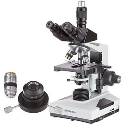 Amscope 40X-2000X Trinocular Compound Darkfield Microscope With Oil Condenser An