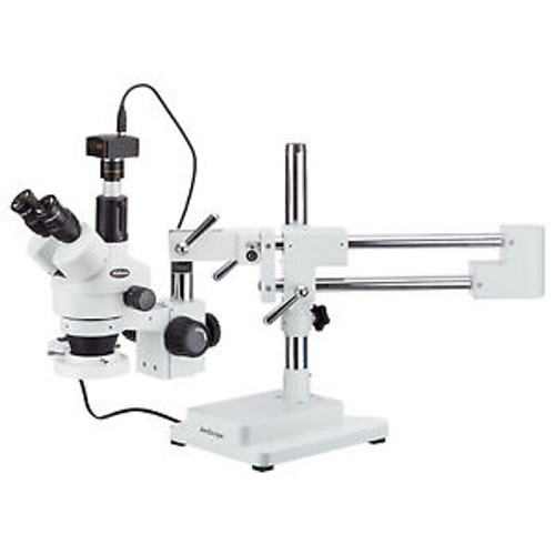 Amscope 3.5X-90X Inspection Zoom Stereo Microscope  With 5Mp Usb Camera