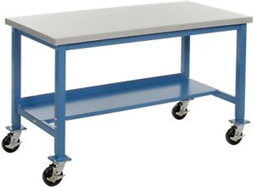 60 X 24 Mobile Plastic Square Edge Lab Bench