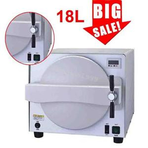 18L 900W Medical Steam Autoclave Sterilizer Dental Lab Equipment Warranty