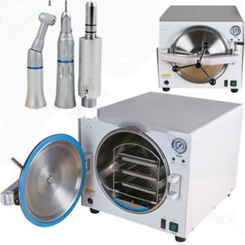 18L Medical Dental Steam Autoclave Sterilizer Lab Sterilizer Equipment Handpiece