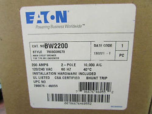 Eaton Bw2200 2 Pole Main Circuit Breaker