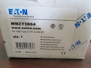 Eaton Wmzt3D04 Motor Protector 4 Amp