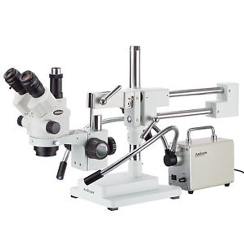 3.5X-45X Simul-Focal Stereo Zoom Microscope + 30W Led Illuminator
