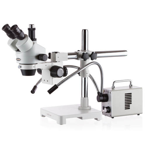 Amscope Sm-3Tz-30Wy 3.5X-90X Boom Stand Trinocular Zoom Stereo Microscope With F