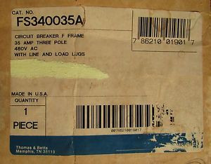 Cutler Hammer Circuit Breaker Fs340035A 480Vac