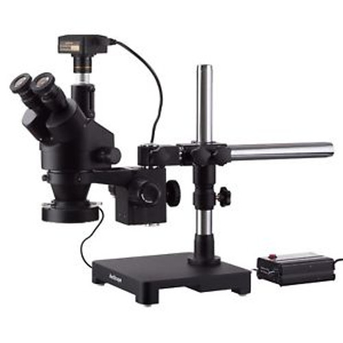 Amscope 3.5X-90X Trinocular Stereo Microscope + Boom + Led + 14Mp Camera