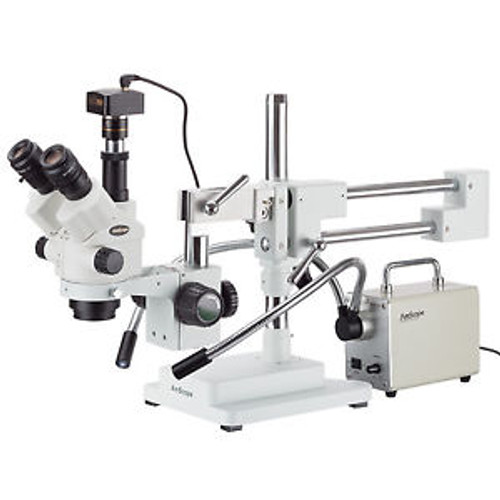 7X-90X Simul-Focal Stereo Zoom Microscope + 30W Led Illuminator + 1.3Mp Camera