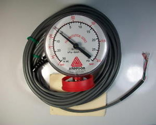 Anderson Pharmaceutical Series Vacuum Pressure Switch/Gauge, *New*