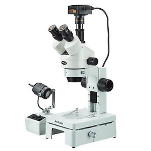 Amscope 7X-45X Trinocular Stereo Zoom Embryonic Microscope + 5Mp Usb3.0 Camera