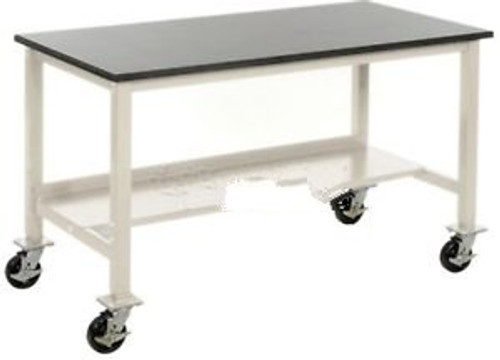 60W X 30D Mobile Phenolic Resin Safety Edge Lab Bench - Tan