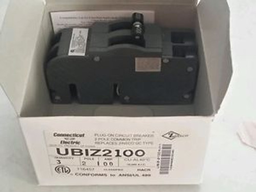 New Connecticut Electric Ubiz-2100  100 Amp 2 Pole Circuit Breaker