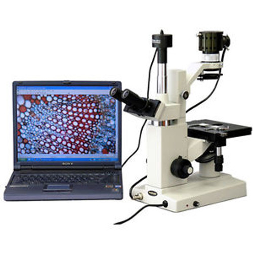 Amscope In200Ta-P 40X-640X Inverted Tissue Culture Microscope + Usb Digital Came