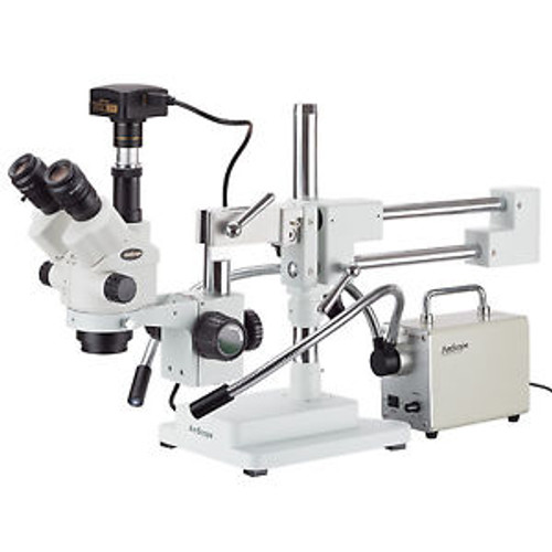 3.5X-45X Simul-Focal Stereo Zoom Microscope + 30W Led Illuminator + 3Mp Usb3 Cam