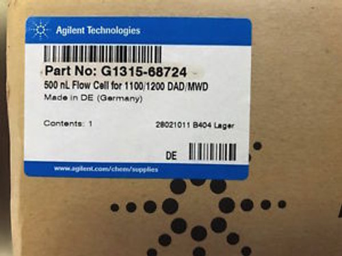 Agilent G1315 Hplc 500Nl Flow Cell For 1100/1200 Dad Mwd G1315-68724 New