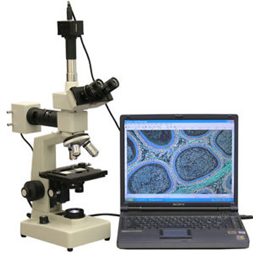 Amscope 40X-2000X Two Light Metallurgical Microscope + 10Mp Digital Camera