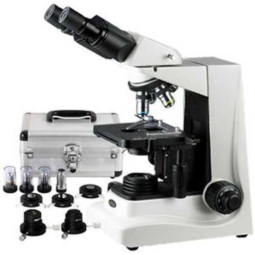 Amscope 40X-1600X Darkfield, Phase Contrast Binocular Compound Microscope