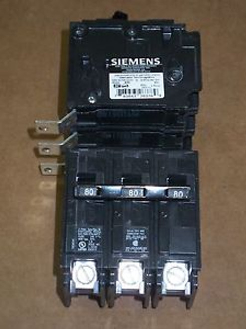 New Siemens Bl 3 Pole 80 Amp 240V B380 Circuit Breaker