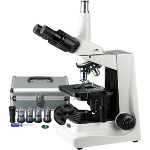 Amscope 40X-1600X Turret Phase Contrast Trinocular Microscope