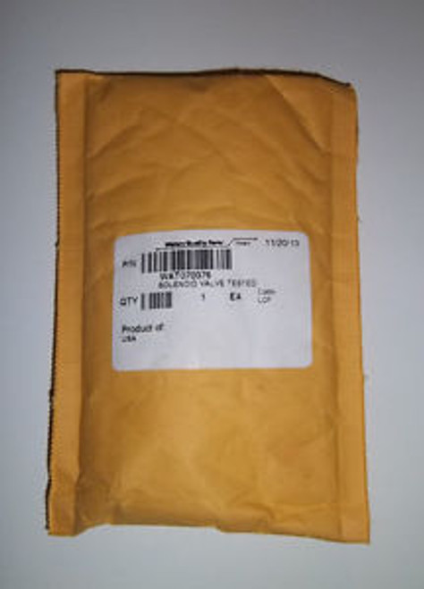 Waters Solenoid Relief Valve Tested, Wat070376,  Sealed