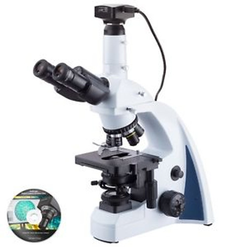 Amscope 40X-1000X Infinity Koehler Microscope + Quintuple Nosepiece + 20Mp Camer