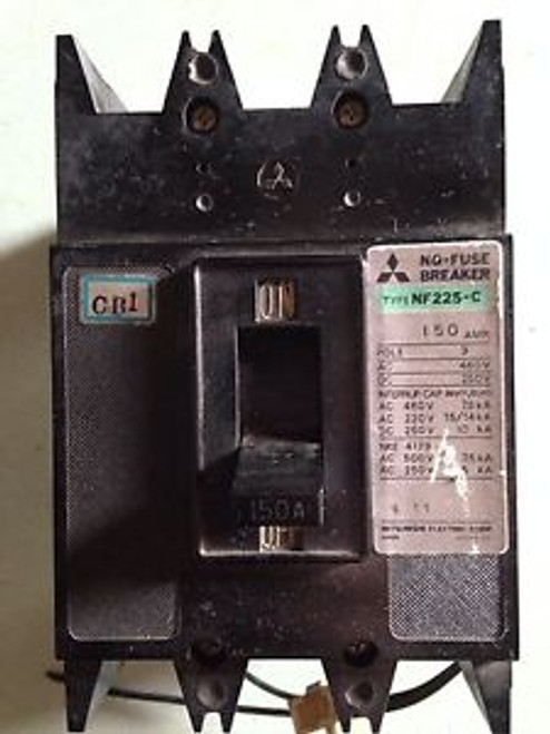 Mitsubishi No-Fuse Breaker Nf225-C 150 Amp