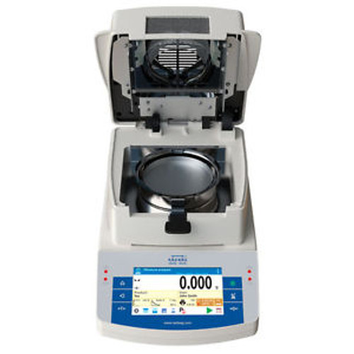 Moisture Balance 50 g x 0.1 mg for Plastics Moisture Display 0.001% | RADWAG