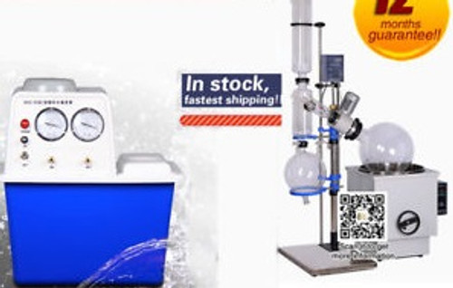 5L Rotary Evaporator for gentle removal of solvents with one free water pump