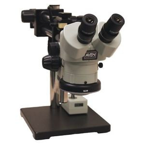 AVEN 26800B-369 Stereo Zoom Microscope,2 Arm,w/Stand G8779158