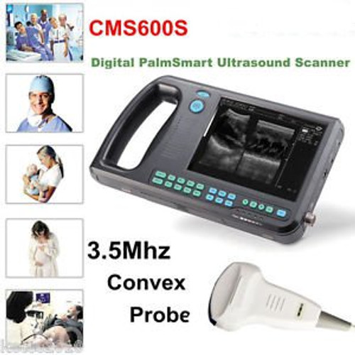 Contec Palmsmart Digital B-Ultrasound Scanner Diagnostic System CMS600S+ Convex