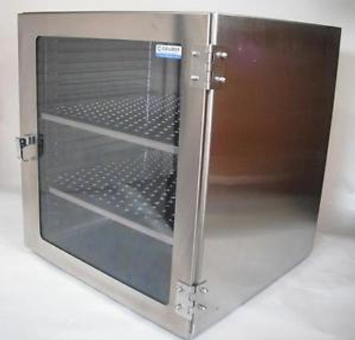 Stainless Steel Desiccator Cabinet 18WX18DX16H with Gas Port & Shelf