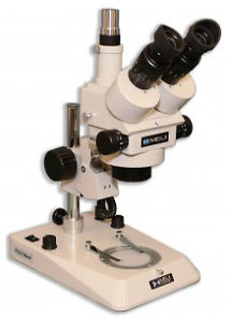 Meiji Techno EMZ-5TR Trinocular Microscope, with 10x Eyepieces and PLS
