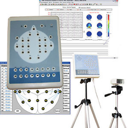 Digital Portable EEG Machine And Mapping System 32-channel EEG 2 Tripods+PC SW