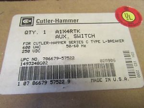 Cutler Hammer A1X4Rtk Auxiliary Switch