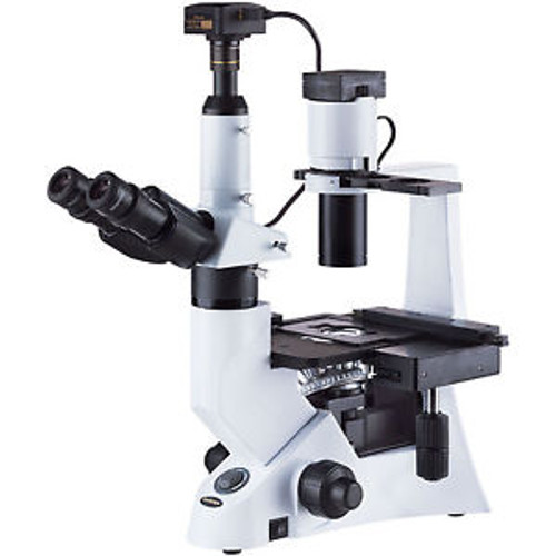 40-1000X Inverted Infinity Phase-contrast Biological Microscope + 16MP Camera