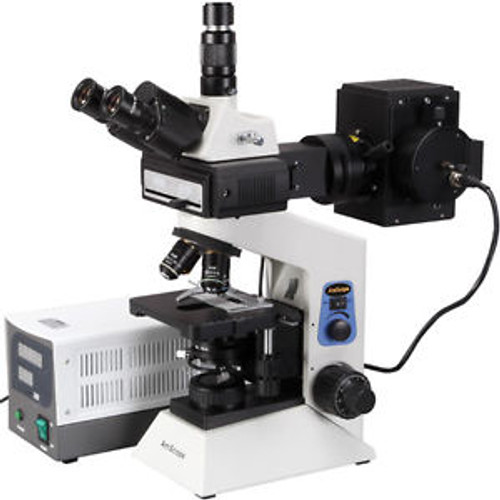 Amscope 100X-2000X Infinity Plan Epi-Fluorescent Trinocular Compound Microscope