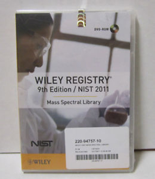 WILEY REGISTRY 9th Ed. / NIST 2011 Mass Spectral Library 220-94757-10 NEW SEALED