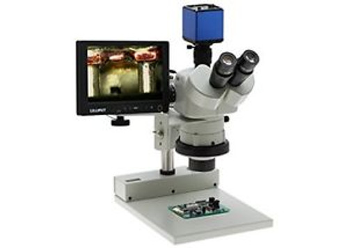 Aven 26800B-353 SPZHT-135 Stereo Zoom Trinocular Microscope on Stand, PLED