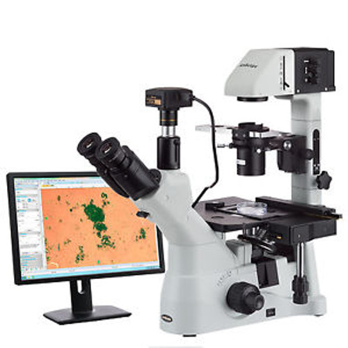 40X-1500X Infinity Kohler Plan Inverted Microscope w 18MP Camera