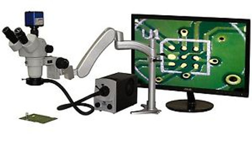 Aven 26800B-354 SPZHT-135 Stereo Zoom Trinocular Microscope on Stand