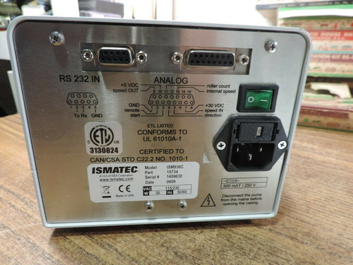 ismatec ism936c Low-Speed Digital Peristaltic Pump 8 channel