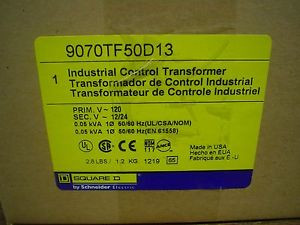 Square D 50Va 24Vac Control Transformer 9070Tf50D13 - 60 Day Warranty - Nib