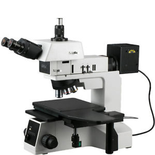 Amscope 50X-500X Polarizing Darkfield Metallographic Metallurgical Microscope