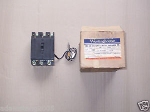 New Westinghouse Cutler Hammer E 3 Pole 20 Amp Shunt Circuit Breaker