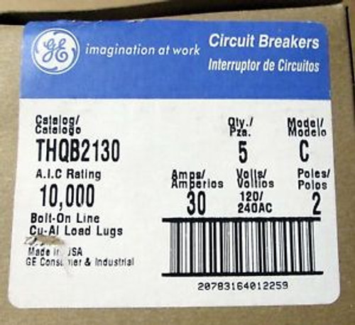 Ge General Electric 30 Amp Circuit Breaker Thqb2130 New In Box Boxes Of 5